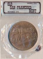 Amerikai Egyesült Államok 1973. "San Francisco Pénzverde" aranyozott Br emlékérem(38mm) er...