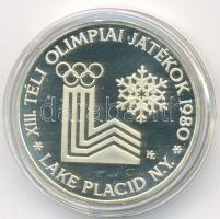 1980. 200Ft Ag "Lake Placid-Téli olimpia" piefort dísztokban T:PP Csak 3000db!