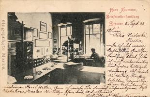 1899 Dresden Briefmarkenhanhdlung (EB)