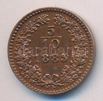 Ausztria 1885. 5/10Kr T:2 Austria 1885. 5/10 Kreuzer C:XF