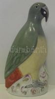 ~1930 Kézzel festett sorszámozott jelzett Herendi porcelán papagáj figura hibátlan állapotban / Handpainted numbered Herend chinaware parrot figure in flawless condition 21cm