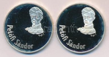 1973. 50Ft Ag + 100Ft Ag "Petőfi Sándor" pár T:PP