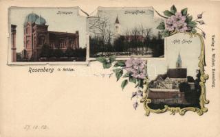 Olesno (Rosenberg) with synagogue