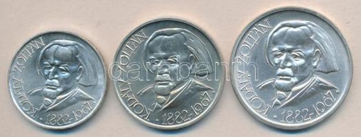 1967. 25Ft Ag + 50Ft Ag + 100Ft Ag "Kodály" sor T:BU