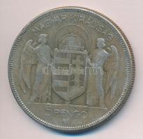 1930. 5P Ag "Horthy-jobbra" T:3