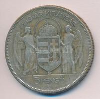 1930. 5P Ag "Horthy-jobbra" T:3