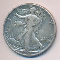 Amerikai Egyesült Államok 1943. 1/2$ Ag "Walking" T:3
USA 1943. 1/2 Dollar Ag "Walkin...