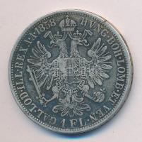 Ausztria 1858A 1Fl Ag T:2-/3 Austria 1858A 1 Florin Ag C:VF/F