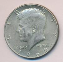 Amerikai Egyesült Államok 1969D. 1/2$ Ag "Kennedy" T:2/2-
USA 1969D. 1/2 Dollar Ag "K...
