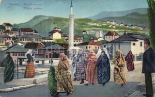 Bosnian folklore, women in the street