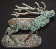 Bronz szarvasfigura /
Brass deer figure 21x20x7cm