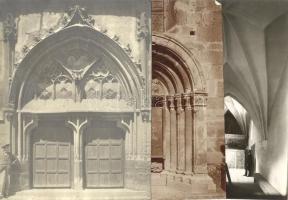 cca 1890-1940 Brassó 15 db vegyes fotó és nyomat / 15 vintage photo and print of Brasov