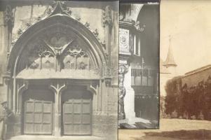 cca 1890-1940 Brassó 15 db vegyes fotó és nyomat / 15 vintage photo and print of Brasov