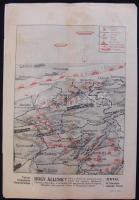 1916 Tolnai Világlapja Haditérképe sorozat 1-20. térképek. Rajtuk az események szöveges magyarázatáv...