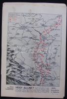 1916 Tolnai Világlapja Haditérképe sorozat 1-20. térképek. Rajtuk az események szöveges magyarázatáv...