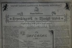 1888 Légrády testvérek karácsonyi litho reklám (szélein szakadások) 28x40 cm