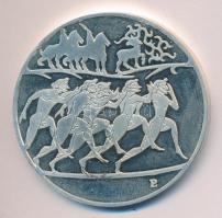 1995. "100 éves a Magyar Olimpiai Bizottság" Ag(0.925) emlékérem (28.96g/42mm) T:PP
