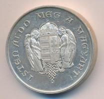 1997. "Magyar Hiszekegy" Ag(0.925) piefort emlékérem (31,1g/32mm) dísztokban tanúsítvánnyal T:PP Csak 2000db!