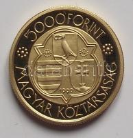1990. 5000Ft Au "Mátyás király" 6.982g T:PP Csak 10.000db! Dísztokban