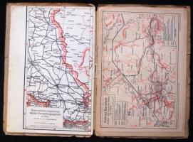1917 Osztrák-magyar vasúti térkép és állomásjegyzék