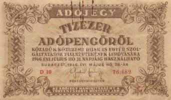 1930-46. Vegyes pengő, V.H. pengő, adópengő tétel, összesen 17db T:II,III,III-