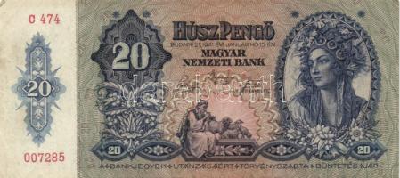 1930-46. Vegyes pengő, V.H. pengő, adópengő tétel, összesen 17db T:II,III,III-