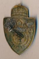 ~1930. Zománcozott Ciszterci jelvény (55x35mm) T:2-(zománc hiányok)