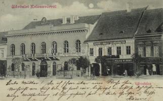 Kolozsvár town hall with the shop of Albert Polcz (fl)