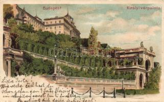 Budapest I. Királyi palota, litho