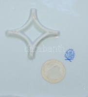 Kézzel festett aranyozott sorszámozott Rothschild-mintás jelzett Herendi áttört porcelán tál hibátla...