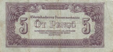1944. 1P, 2P, 5P, 10P, 20P, 50P, 100P, 1000P " A Vöröshadsereg Parancsnoksága" teljes sor!...