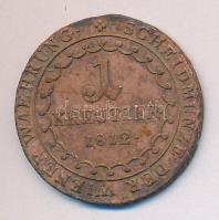 Ausztria 1812B 1Kr T:2/2- Austria 1812B 1 Kreuzer C:XF/VF