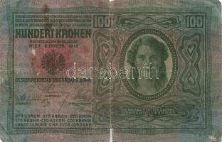 1912. 100K + 1913. 20K (2x) I. és II. kiadás + 1914. 50K + 1915. 10K mindegyik bankjegy fekete román...