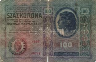 1912. 100K + 1913. 20K (2x) I. és II. kiadás + 1914. 50K + 1915. 10K mindegyik bankjegy fekete román...