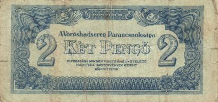 1944. 2P, 5P, 10P, 20P, 50P, 100P, 1000P " A Vöröshadsereg Parancsnoksága" sor! T:II,III,III-