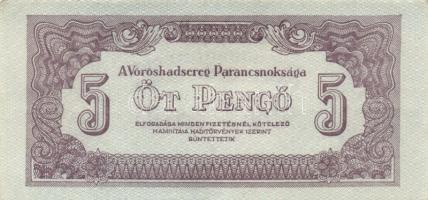 1944. 2P, 5P, 10P, 20P, 50P, 100P, 1000P " A Vöröshadsereg Parancsnoksága" sor! T:II,III,I...