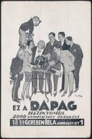 5 db háború előtti reklámlap, vegyes minőség