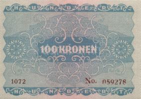 Osztrák-Magyar Bank 1922. 100K (3x) egymás utáni sorszámmal T:I