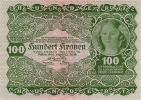 Osztrák-Magyar Bank 1922. 100K (3x) egymás utáni sorszámmal T:I