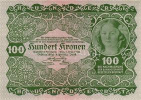 Osztrák-Magyar Bank 1922. 100K (3x) egymás utáni sorszámmal T:I