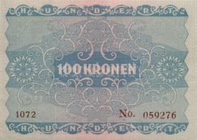 Osztrák-Magyar Bank 1922. 100K (3x) egymás utáni sorszámmal T:I
