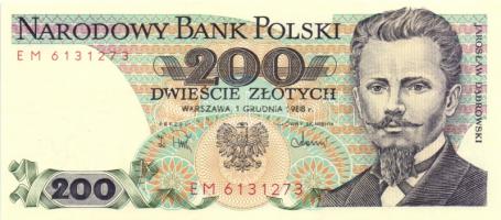 Lengyelország 1988. 200Zl (2x) egymás utáni sorszámmal T:I
Poland 1988. 200 Zlotych (2x) sequential ...