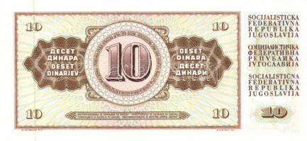 Jugoszlávia 1968. 10D (4x) egymás utáni sorszámmal T:I
Yugoslavia 1968. 10 Dinara (4x) sequential se...