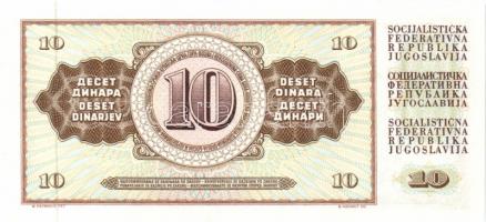 Jugoszlávia 1968. 10D (4x) egymás utáni sorszámmal T:I
Yugoslavia 1968. 10 Dinara (4x) sequential se...