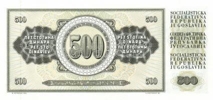 Jugoszlávia 1974. 20D (2x) egymás utáni sorszámmal + 1986. 500D (2x) egymás utáni sorszámmal T:I
Yug...