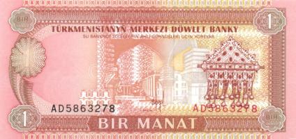 Türkmenisztán 1993. 1M (3x) egymás utáni sorszámmal T:I
Turkmenistan 1993. 1 Manat (3x) sequential s...