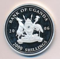 Uganda 2006. 2000Sh Ag "Futball hírességei - Magyarország 1950-es évek" T:PP  Uganda 2006. 2000 Shilling Ag "Hall of Fame of football - Hungary 1950s" C:PP