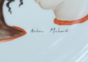 1979 Aileen Mecleod: International year of the child, kézzel festett, porcelán tányér,  25 cm