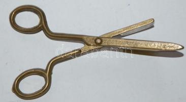 Cca 1900 Gyertya eloltó olló, réz
