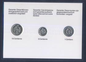 Guatemala 1994. 1c, 5c, 10c szettben, ismertetővel T:BU
Guatemala 1994. 1 centavo + 5 centavos + 10 ...
